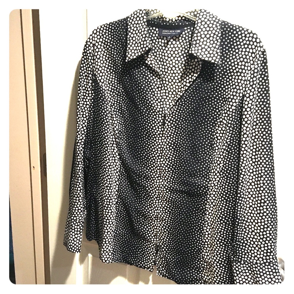 Zip up Blouse 1X Jones New York
